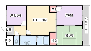 香里園シャンツェの物件間取画像